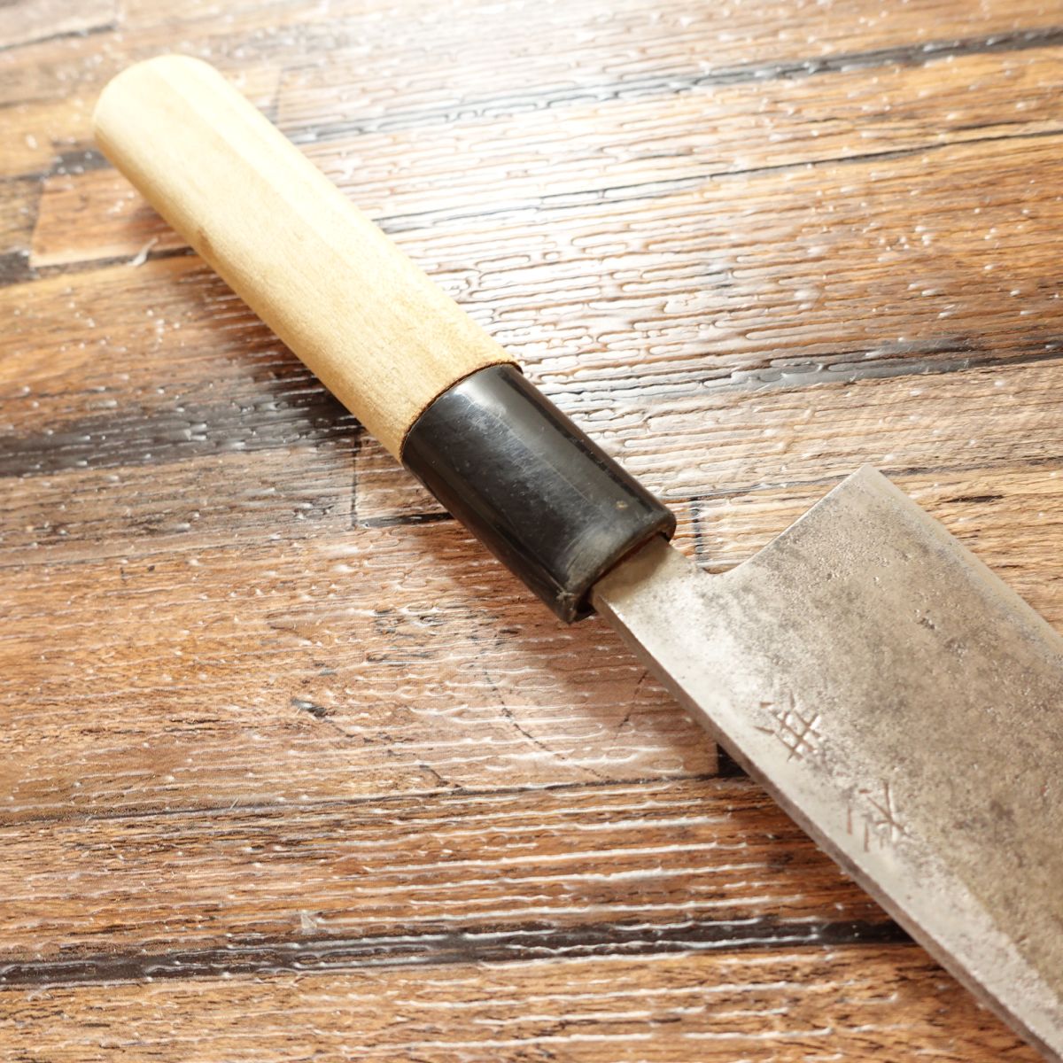 Sugimoto Aji-kiri Knife, Sharpened, Small Deba Knife, Hagane Steel