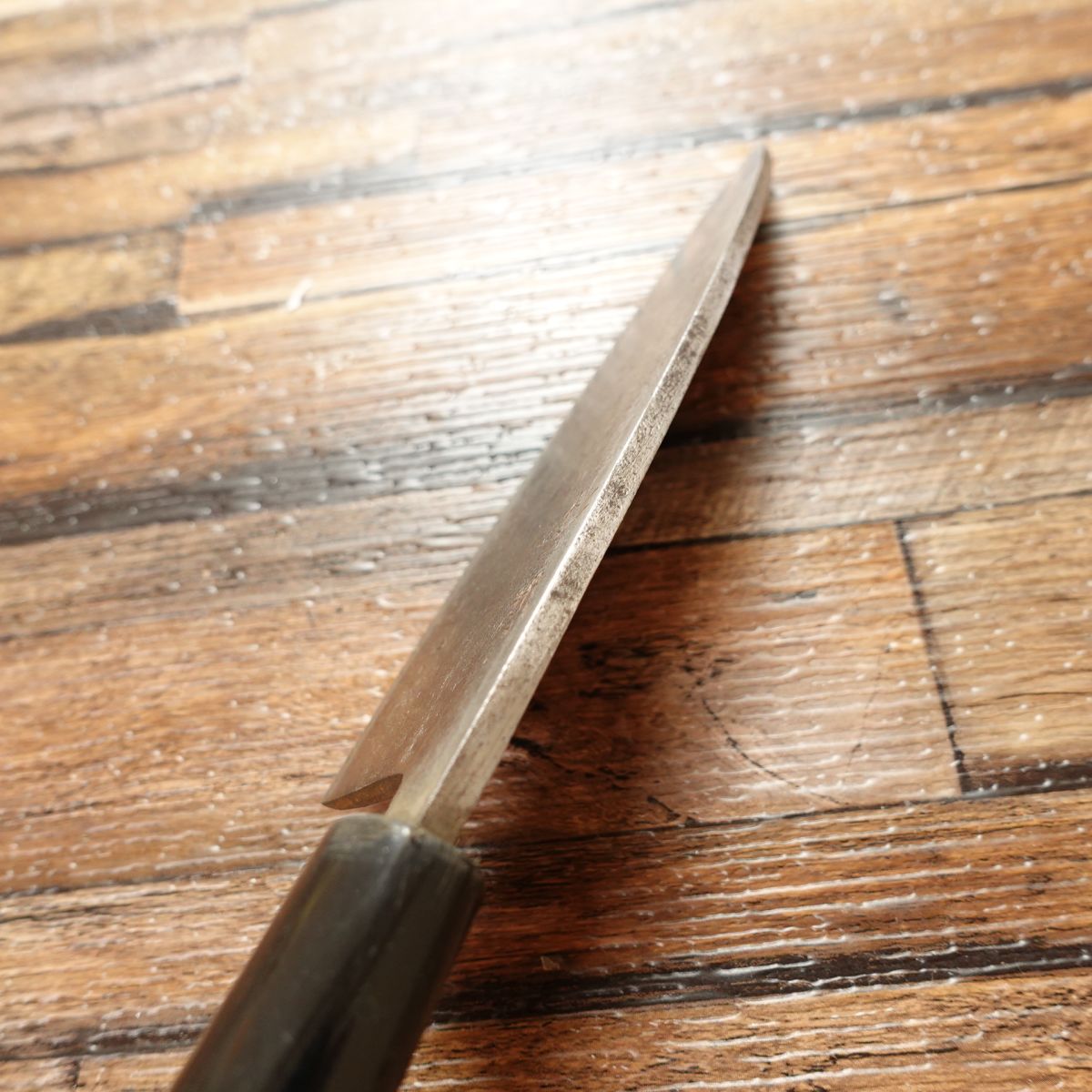 Sugimoto Aji-kiri Knife, Sharpened, Small Deba Knife, Hagane Steel