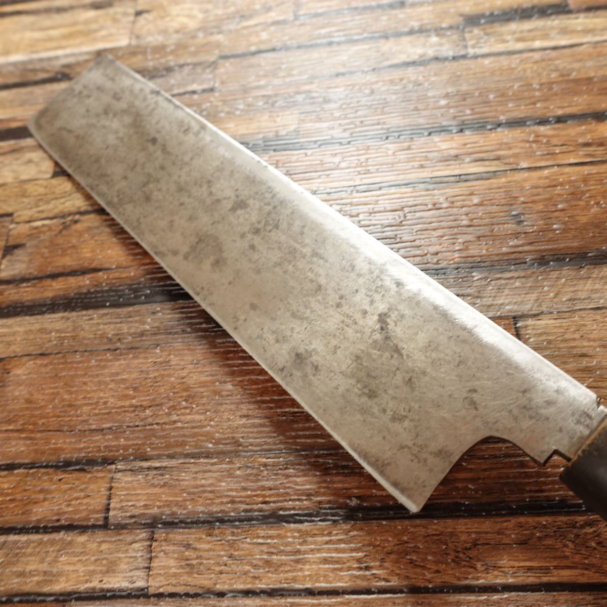 Masamoto Usuba Knife, Sharpened, Large Size, Water Buffalo Handle, Single Bevel, Nakiri Knife