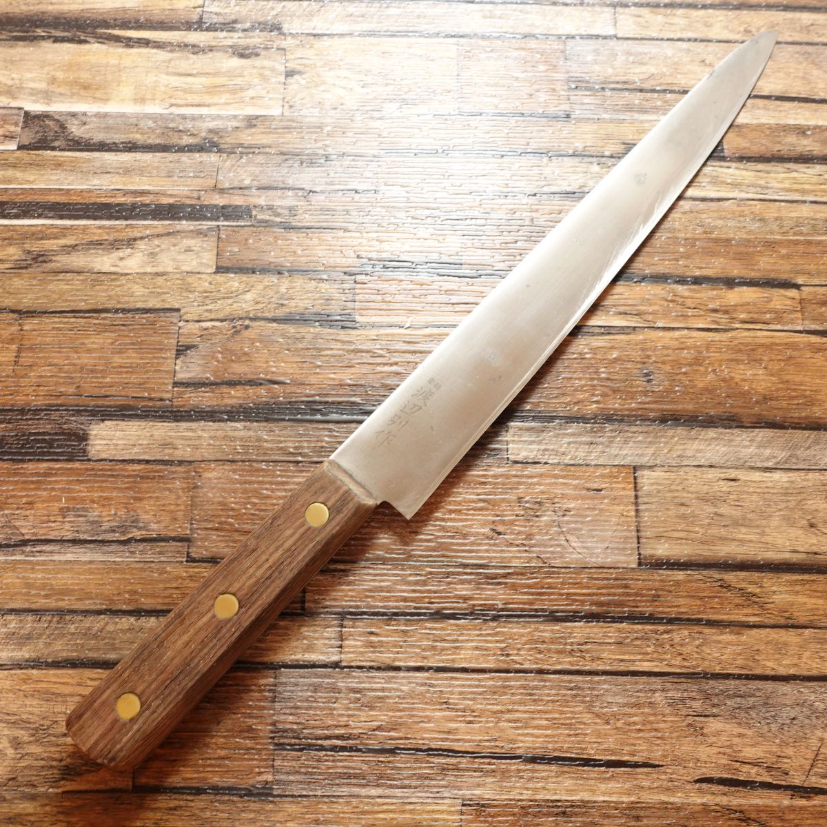 Watanabe Special Edition Sujihiki Knife, Sharpened, Gyuto Knife, Double Bevel, Hagane Steel