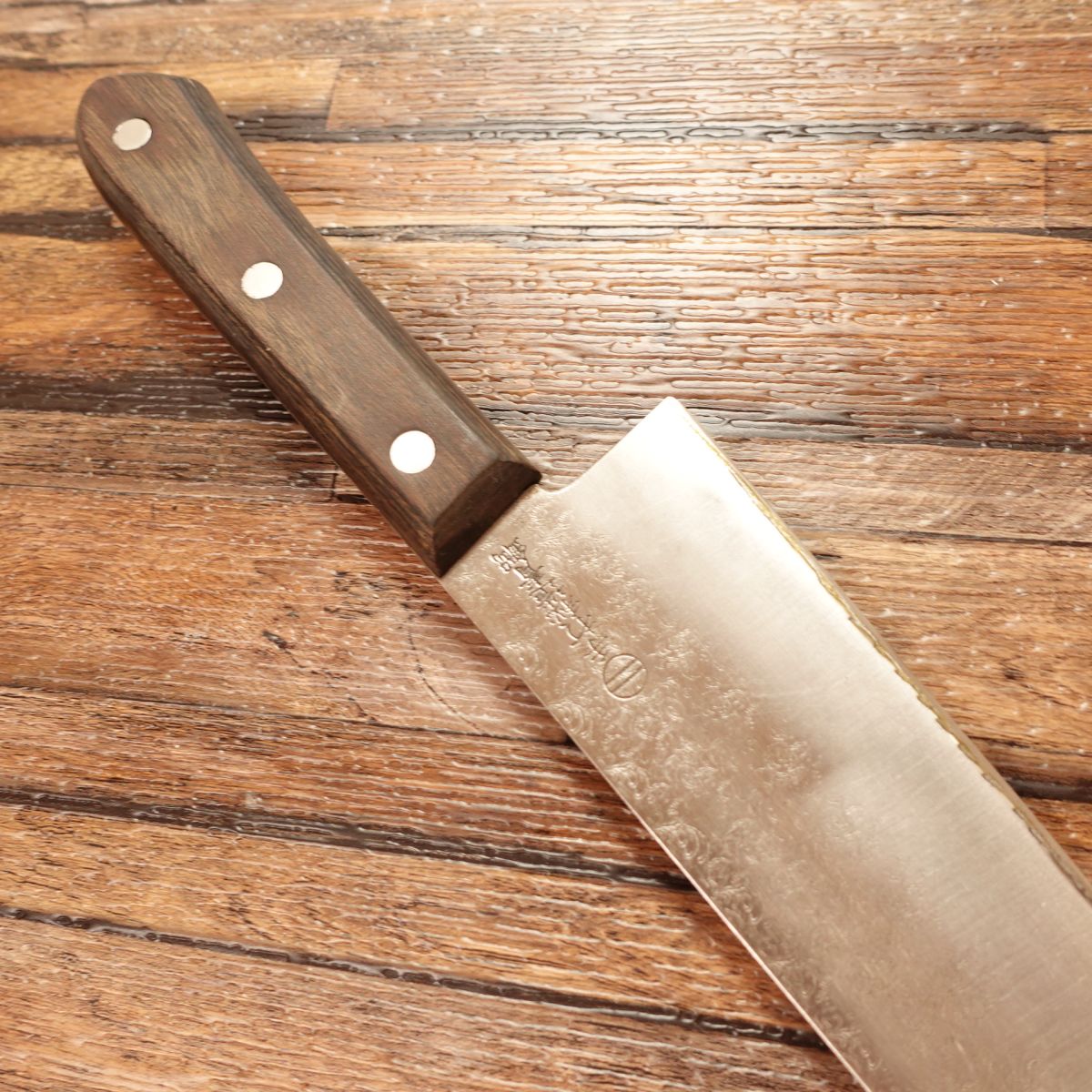 Yahiko Special Edition Santoku Knife, Sharpened, All-purpose Knife, Hand-forged Aogami Steel, Hon-Warikomi, 3-layered