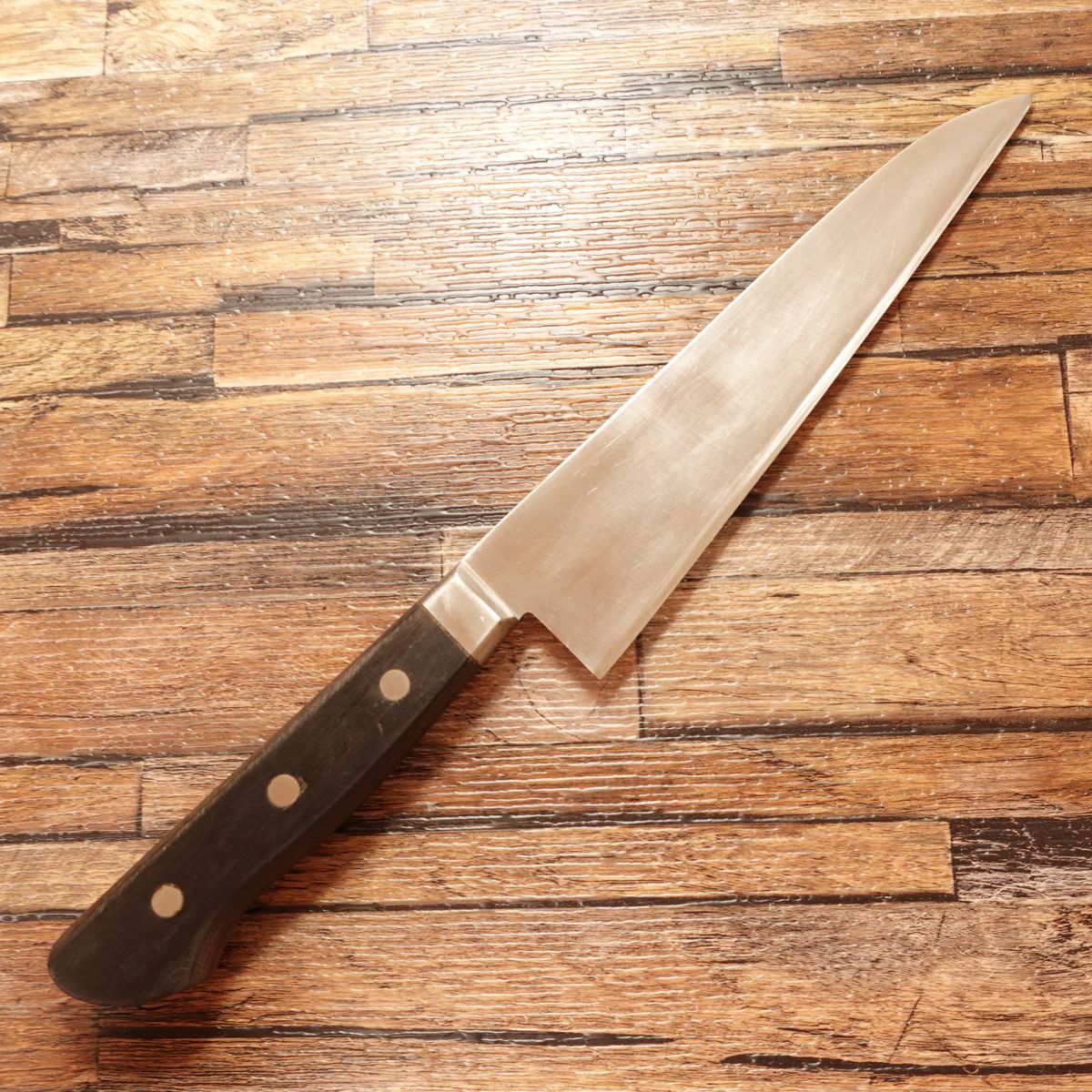 Hironao Saku Gyuto, Chef’s Knife, Sharpened, All-purpose Knife, Hon-Warikomi, 3-layered, Molybdenum Gold Steel