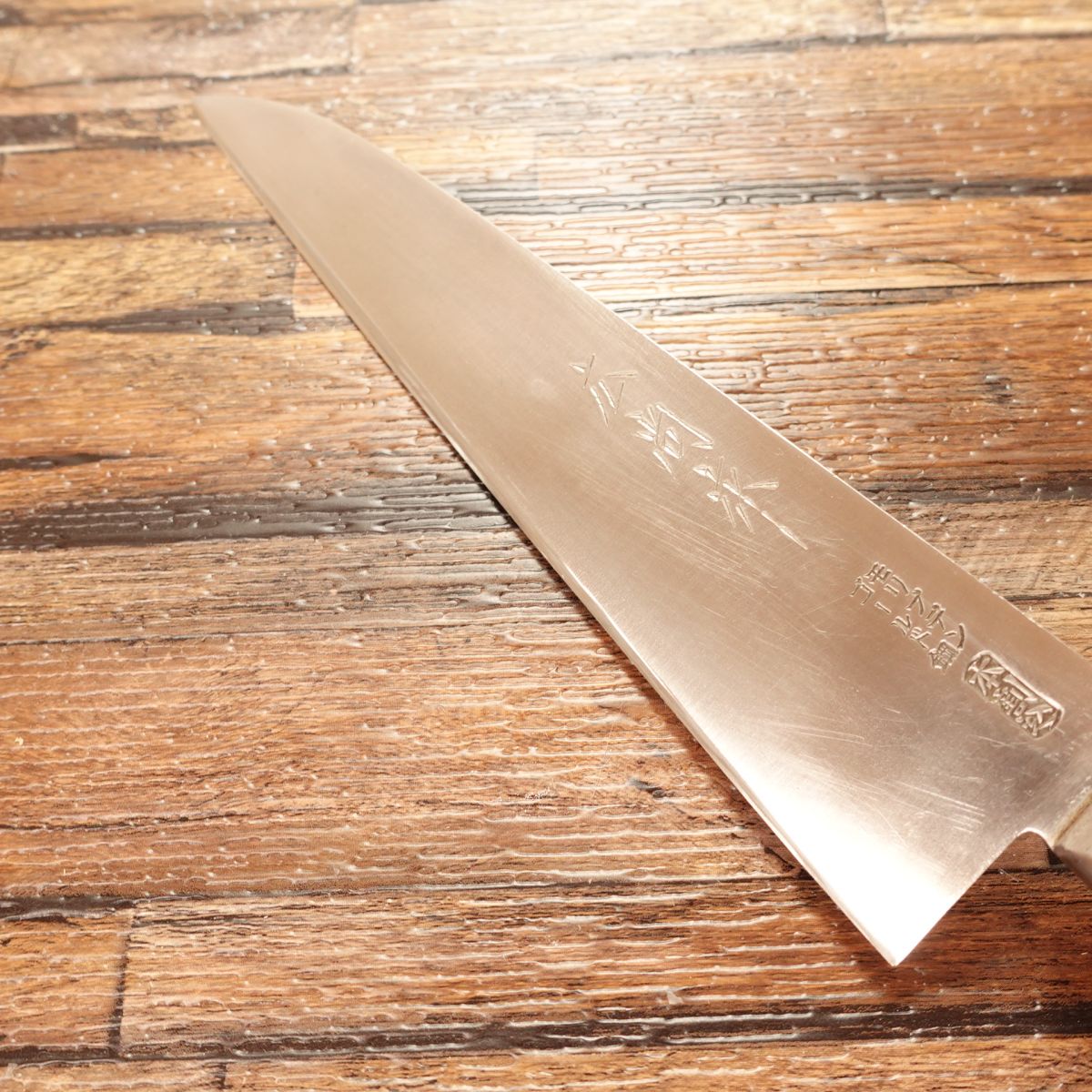 Hironao Saku Gyuto, Chef’s Knife, Sharpened, All-purpose Knife, Hon-Warikomi, 3-layered, Molybdenum Gold Steel