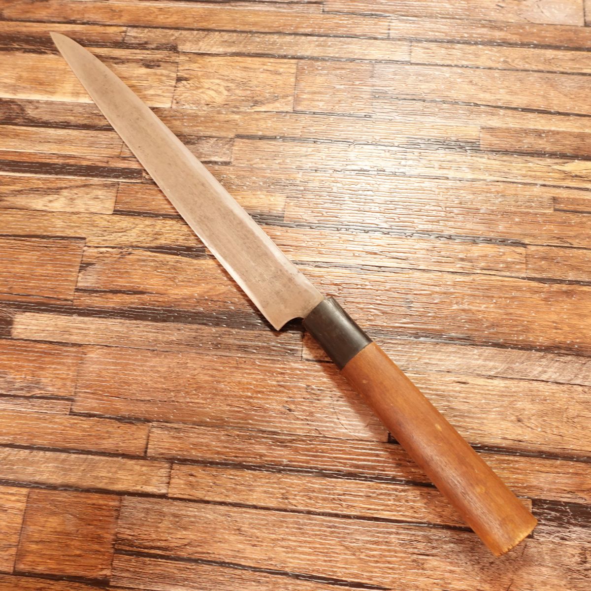 Chiyomatsu Yanagiba Knife, Sharpened, Sashimi Knife, Well-maintained, Single Bevel, Steel