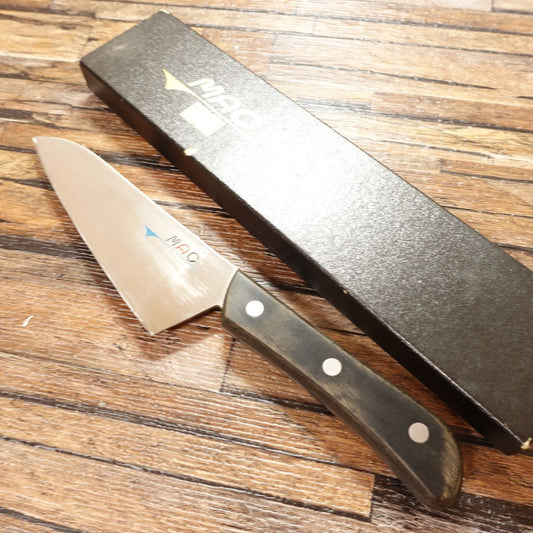 MAC Small Santoku Knife, Sharpened, All-Purpose Knife, Also Usable as Deba, Stainless Steel