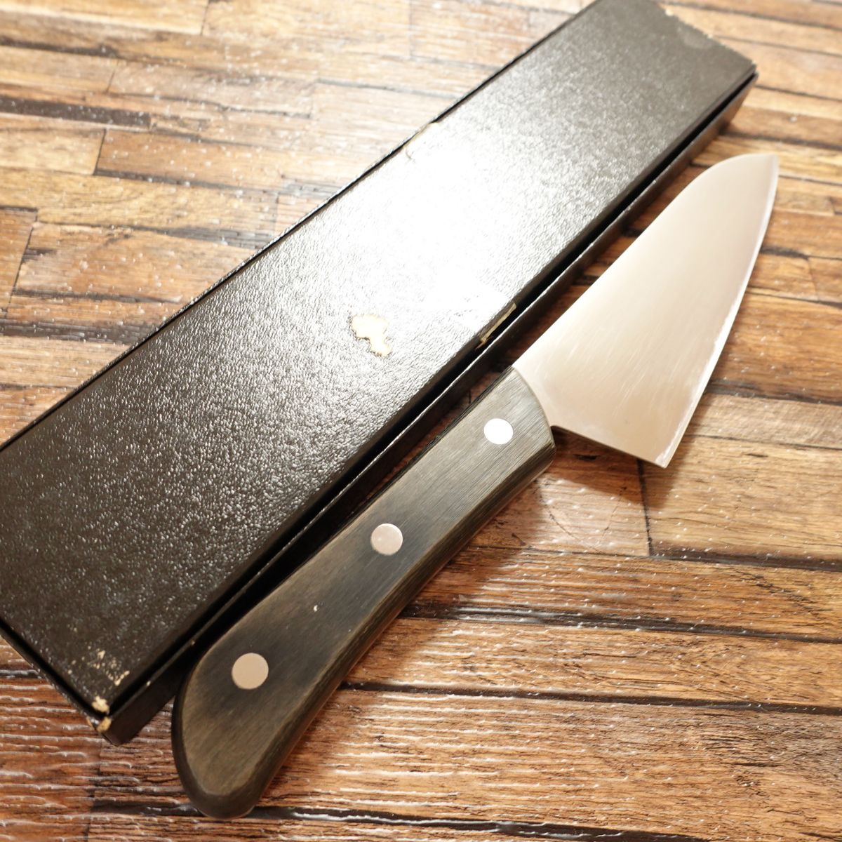 MAC Small Santoku Knife, Sharpened, All-Purpose Knife, Also Usable as Deba, Stainless Steel