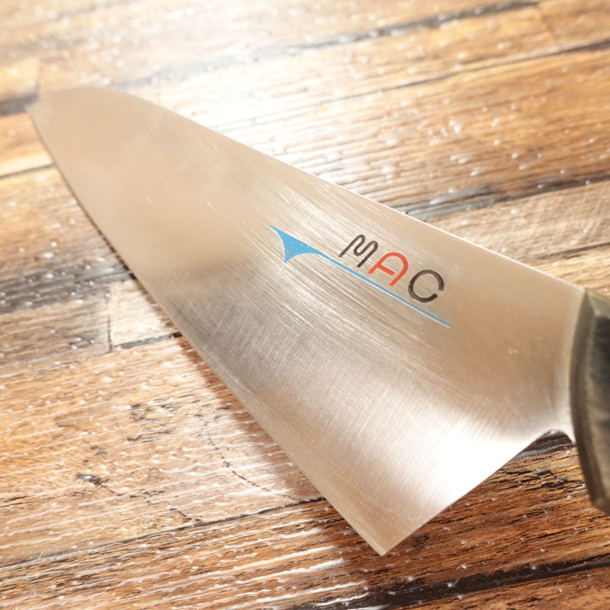 MAC Small Santoku Knife, Sharpened, All-Purpose Knife, Also Usable as Deba, Stainless Steel