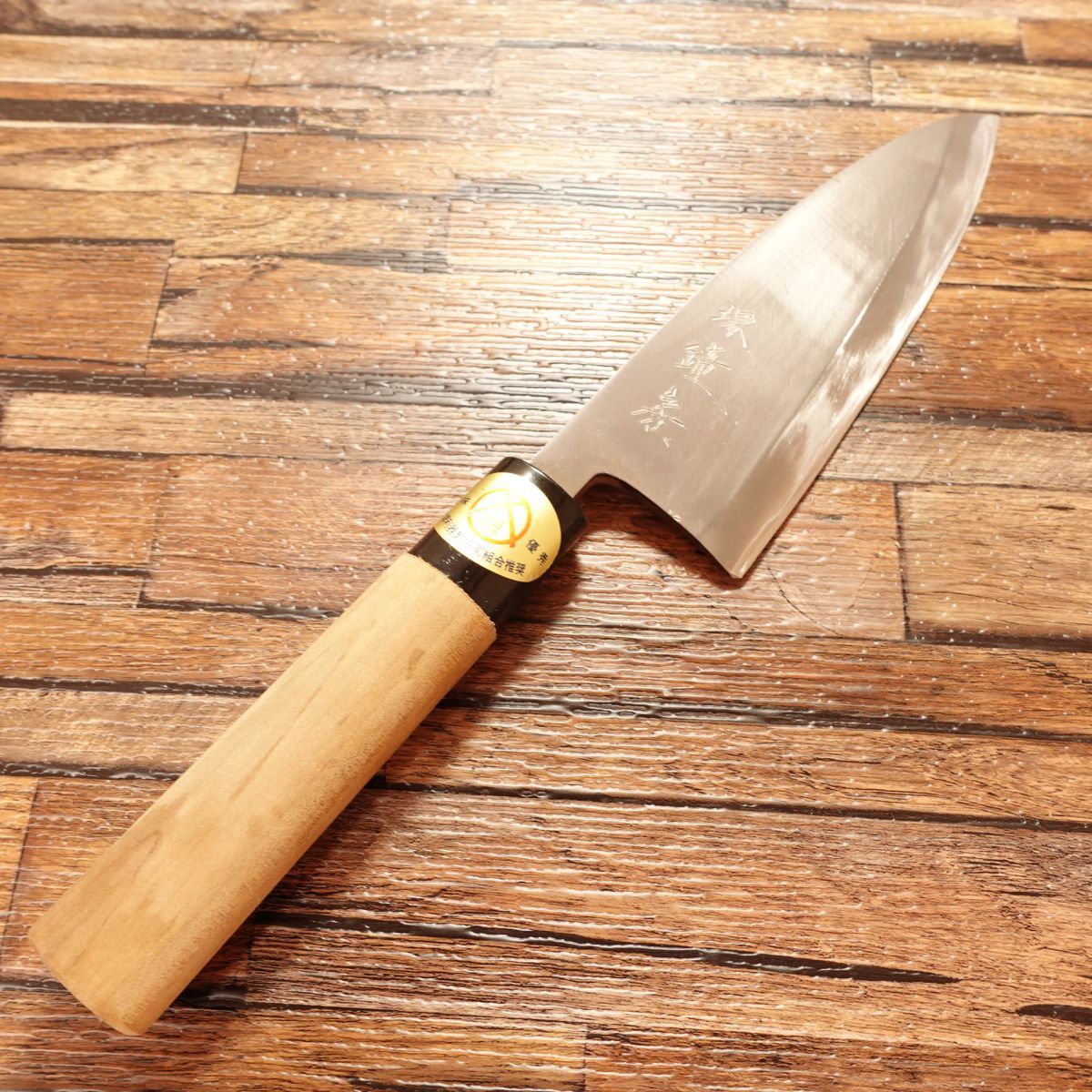 Sakai Kanefusa Deba Knife, Sharpened, With Sakai Sticker, Nearly Unused