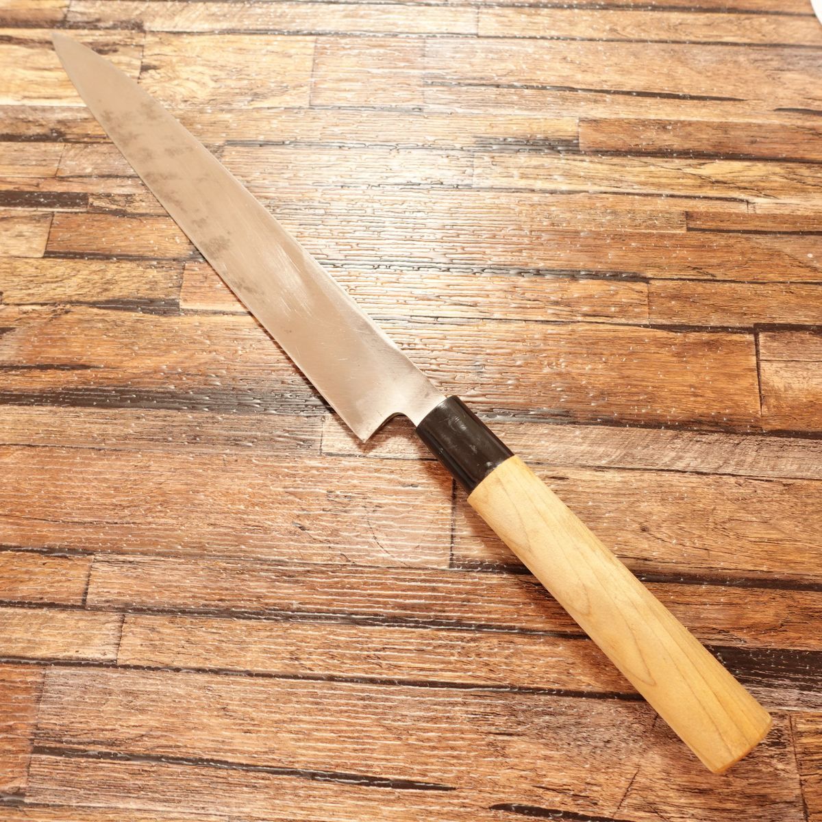 Sakai Shugaku Yanagiba Knife, Sharpened, Sashimi Knife, With Sticker, Steel