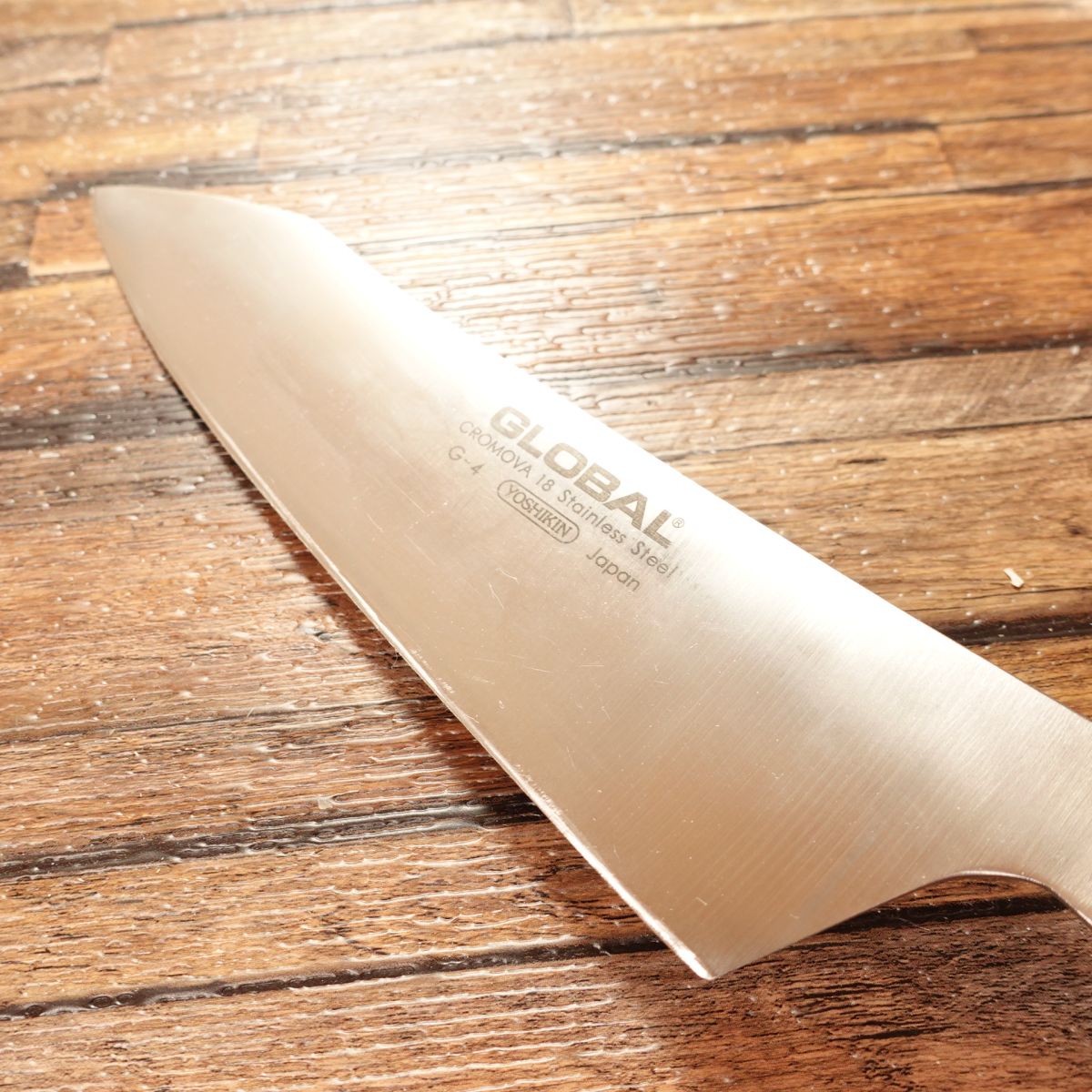 Global Bunka Santoku Knife, Sharpened, All-Purpose Knife, G-4 GLOBAL