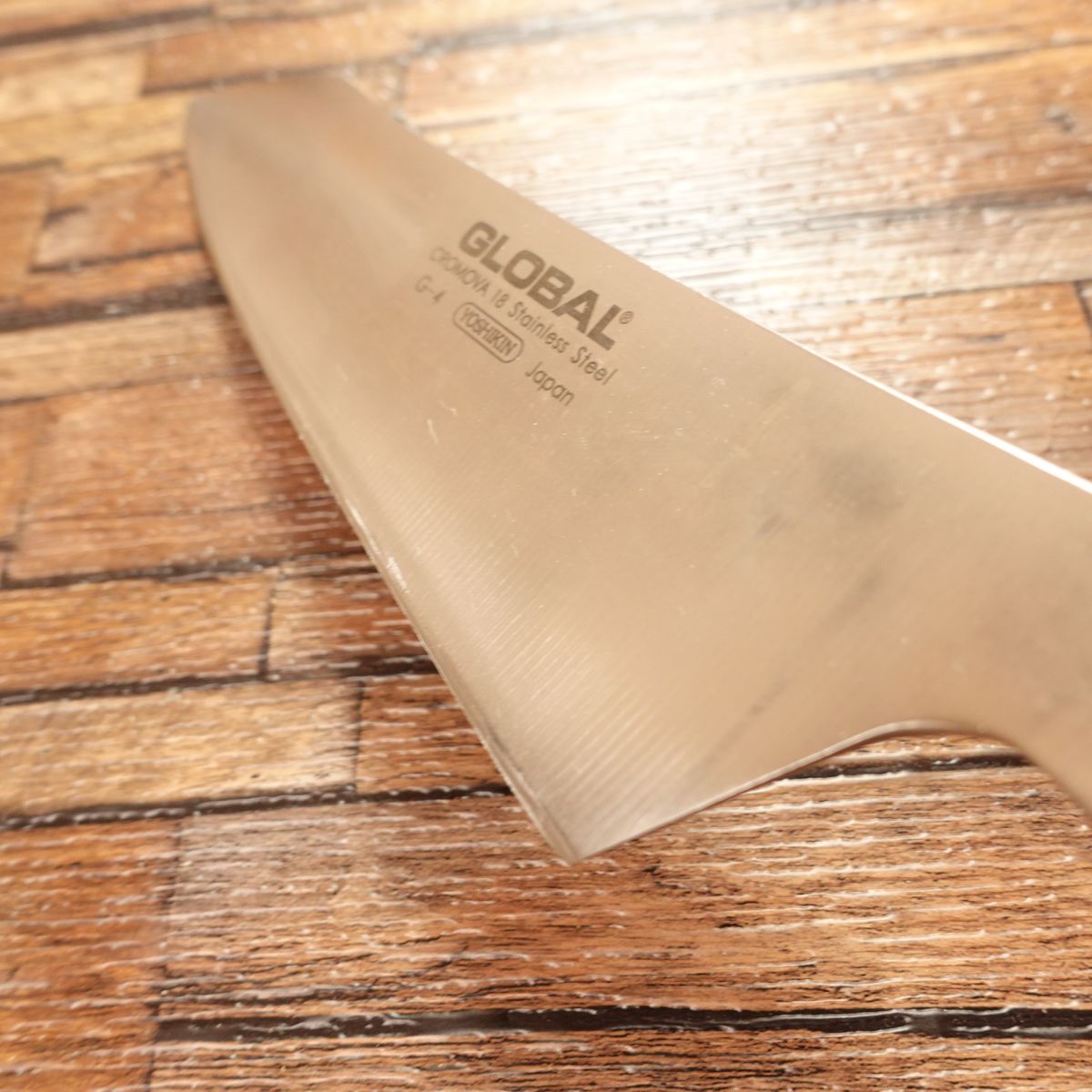 Global Bunka Santoku Knife, Sharpened, All-Purpose Knife, G-4 GLOBAL