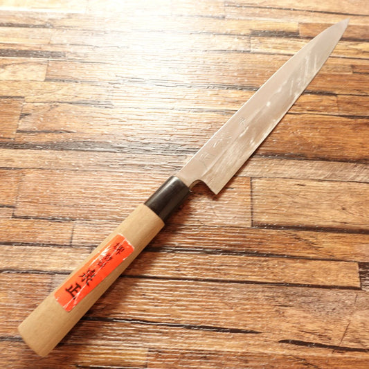 Sakai Izumimasa Yanagiba Knife, Sharpened, Sashimi Knife, Hagane, Brand Sticker Attached