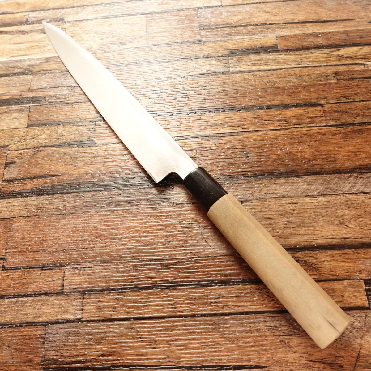 Sakai Izumimasa Yanagiba Knife, Sharpened, Sashimi Knife, Hagane, Brand Sticker Attached