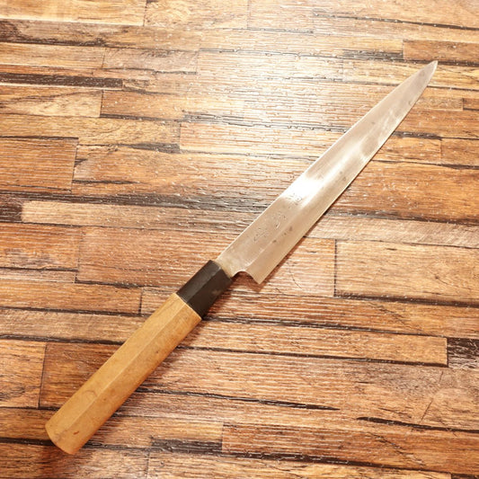 Sakai Takemori Yanagiba Knife, Sharpened, Sashimi Knife, Steel, Willow-leaf Blade