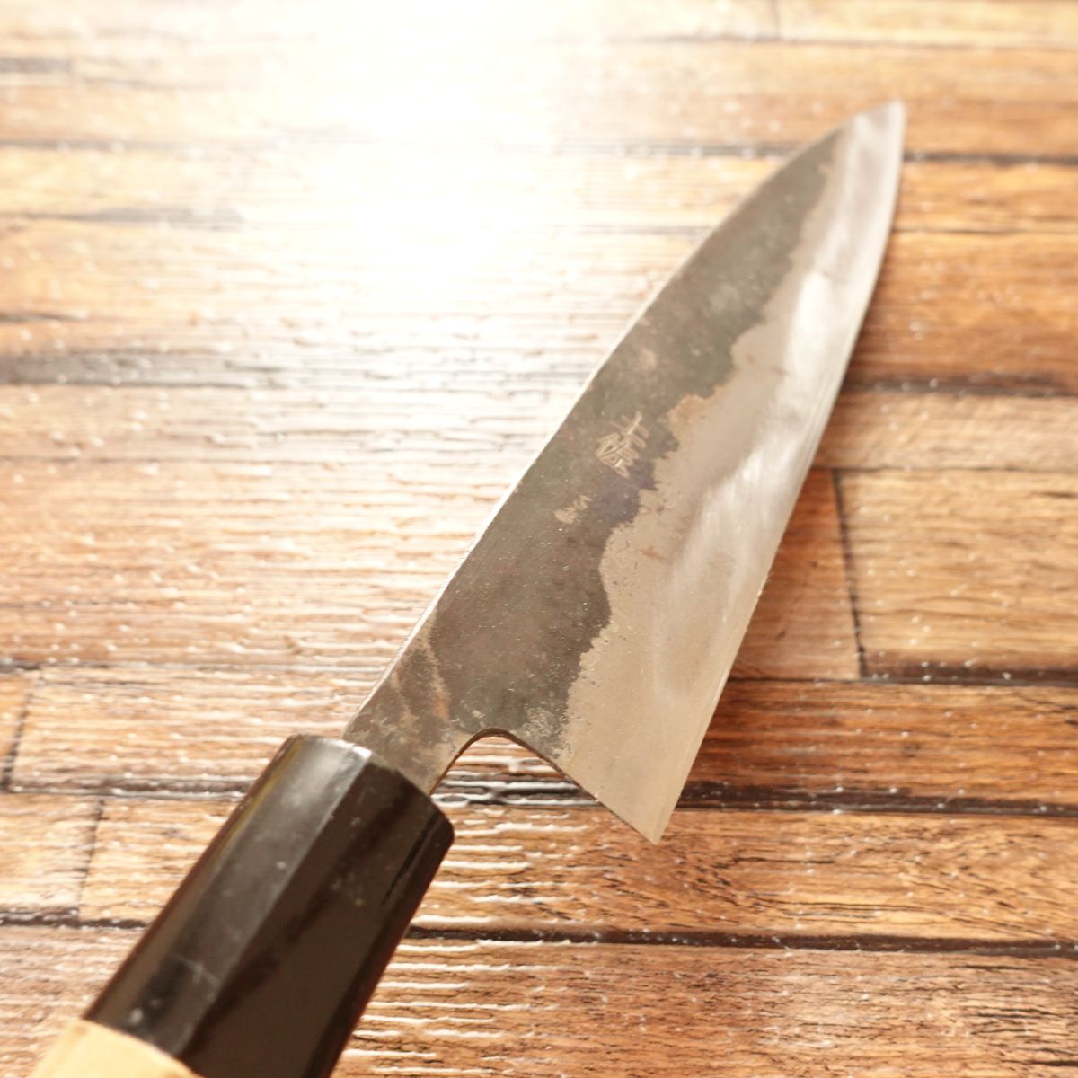 Tosa Yanagiba Knife, Sharpened, Sashimi Knife, Special Edition, Blacksmith Finish, Double-Edged