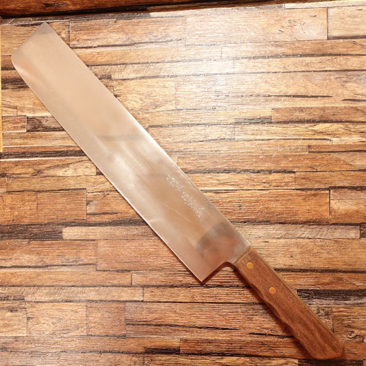 Chikamasa Katsu Watermelon Knife, Sharpened, Large Nakiri, Thin Blade, Suika Knife