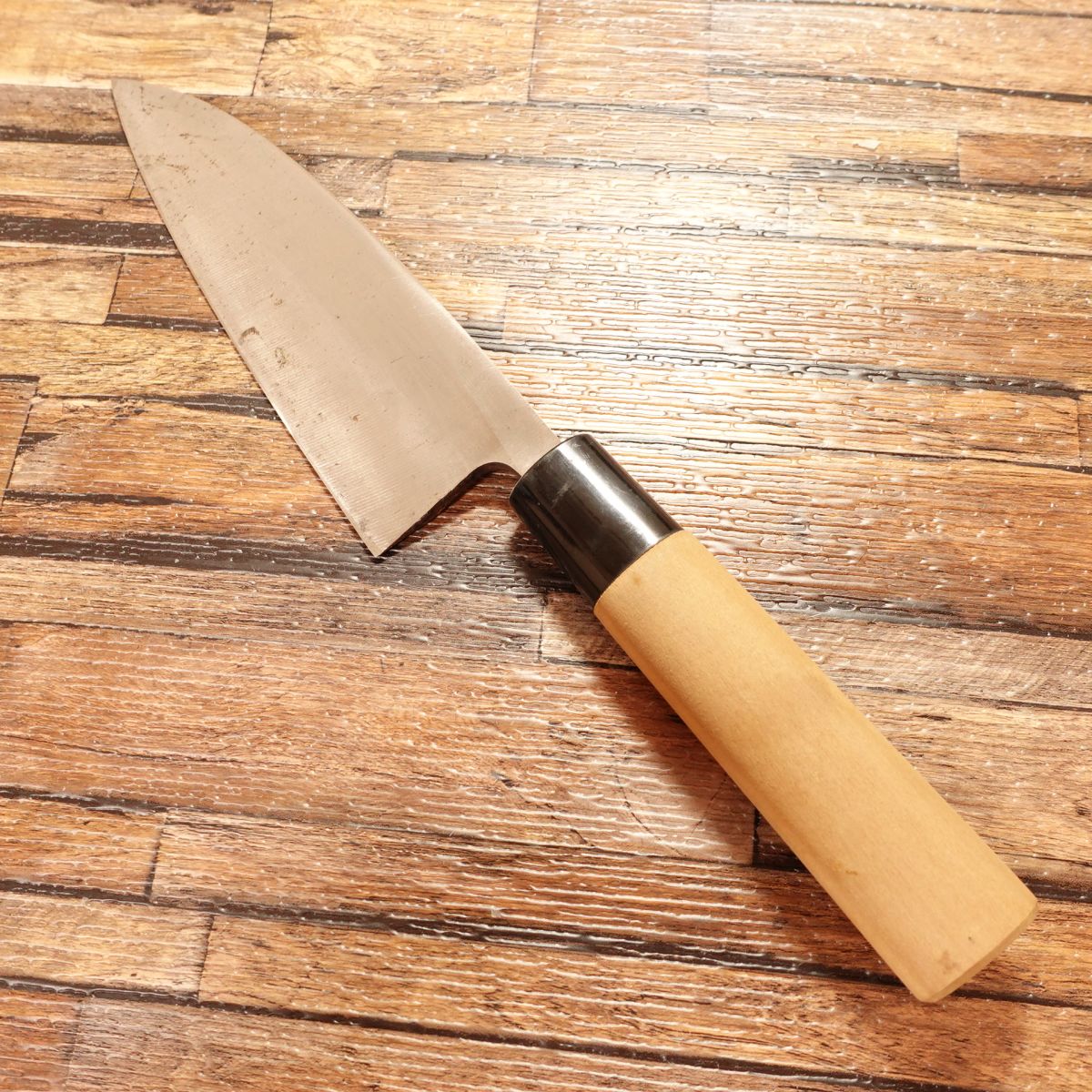 Minamoto Takeaki Deba Knife, Sharpened, with Sakai Hamono Sticker, Minimal Signs of Use