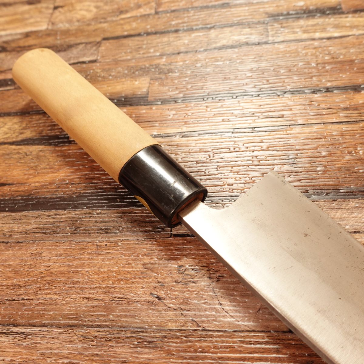 Minamoto Takeaki Deba Knife, Sharpened, with Sakai Hamono Sticker, Minimal Signs of Use