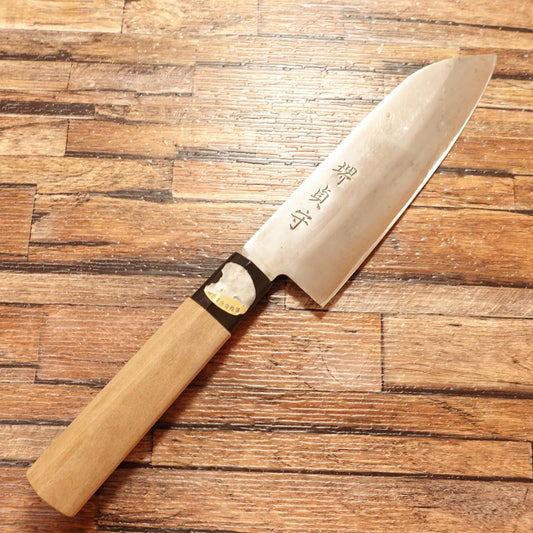 Sakai Sadamori Santoku Knife, Sharpened, All-purpose Knife, Steel, Japanese Santoku