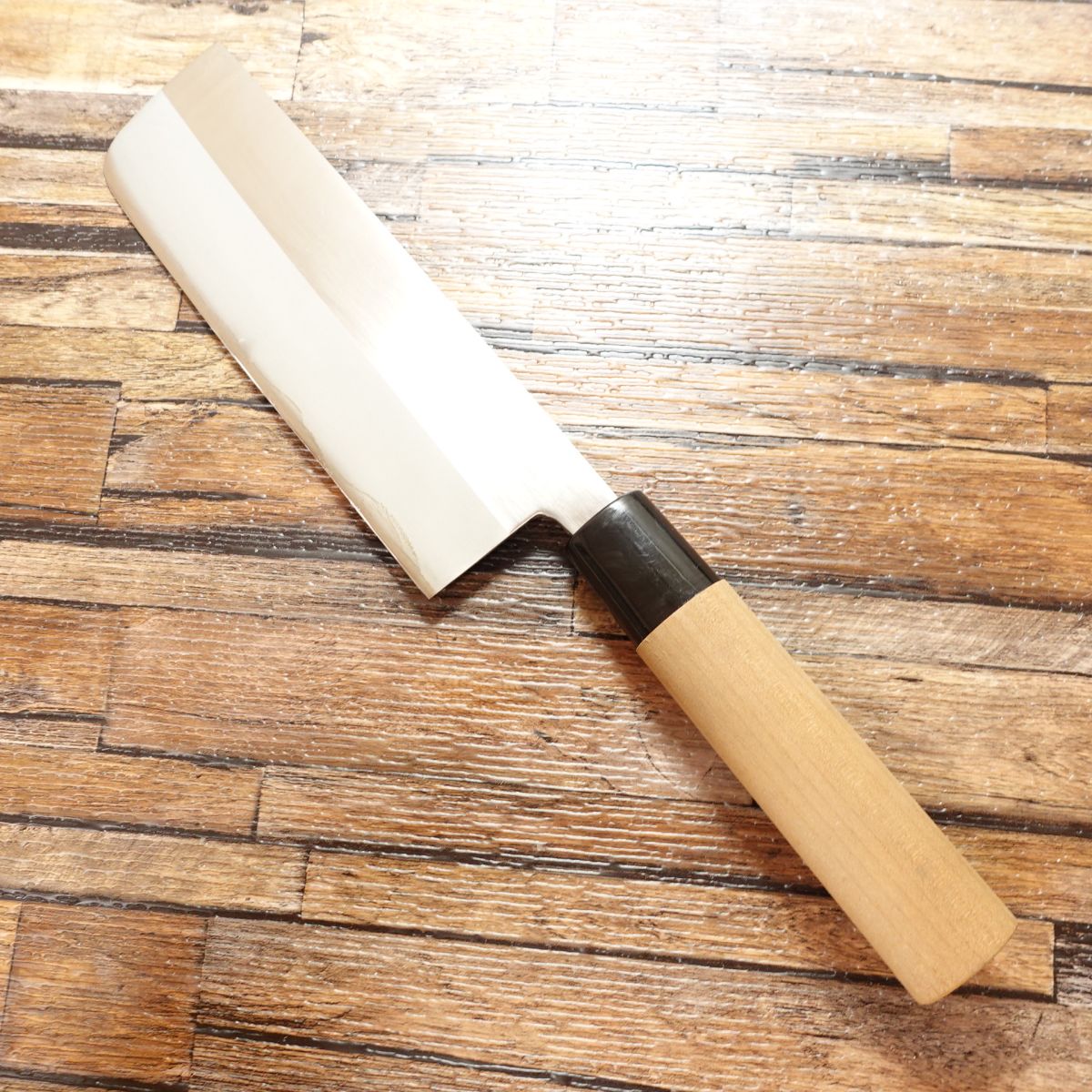 Koban Sakura Nakiri Knife, Sharpened, Thin Blade, Nakiri, Hagane Steel, Unused Storage Item