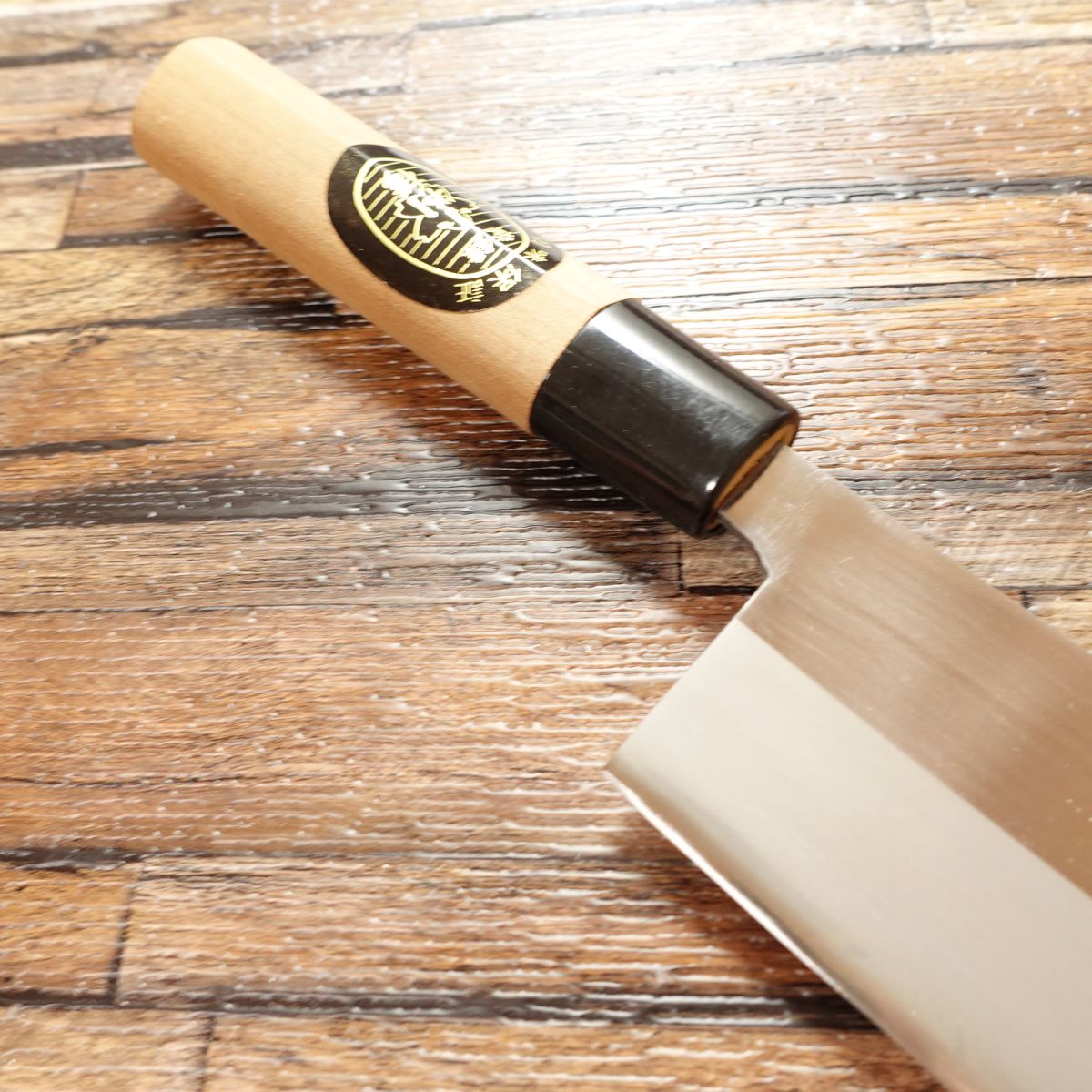 Koban Sakura Nakiri Knife, Sharpened, Thin Blade, Nakiri, Hagane Steel, Unused Storage Item