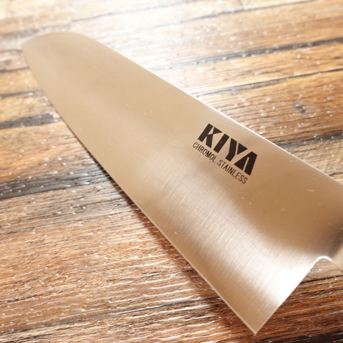 KIYA Santoku Knife, Sharpened, All-Purpose Knife, Chromoly Stainless Steel