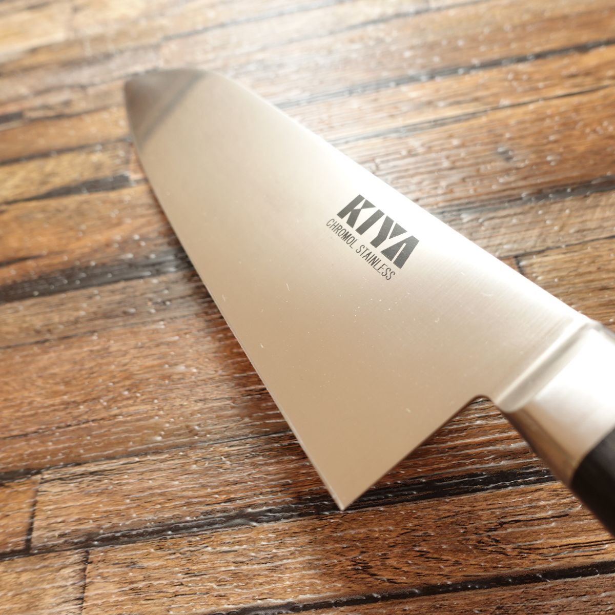 KIYA Santoku Knife, Sharpened, All-Purpose Knife, Chromoly Stainless Steel