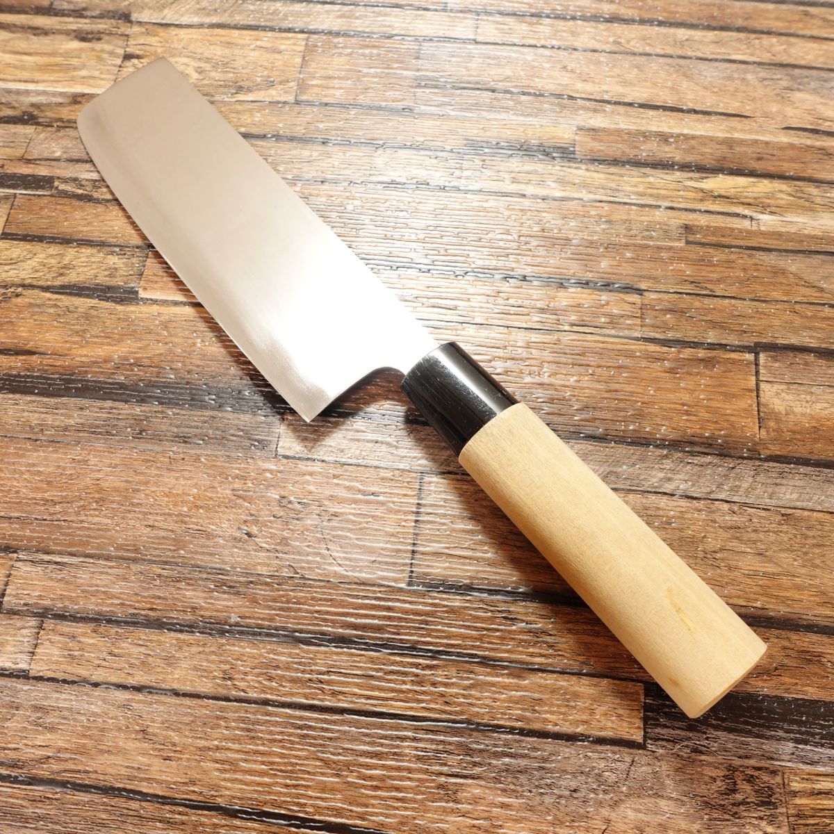 Noshu Magoroku Nakiri Knife, Sharpened, Thin Blade, Stainless Steel, Nakiri