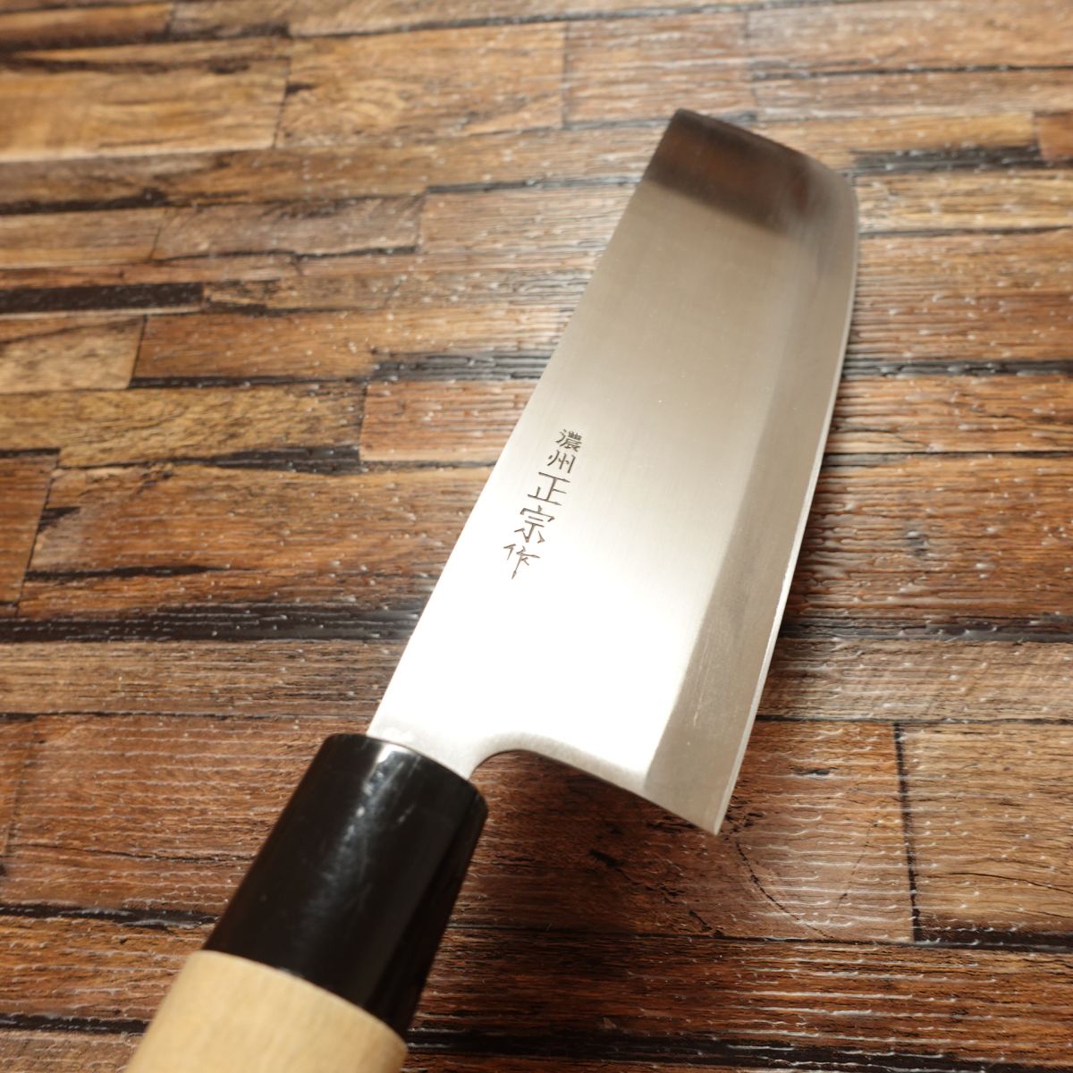 Noshu Magoroku Nakiri Knife, Sharpened, Thin Blade, Stainless Steel, Nakiri