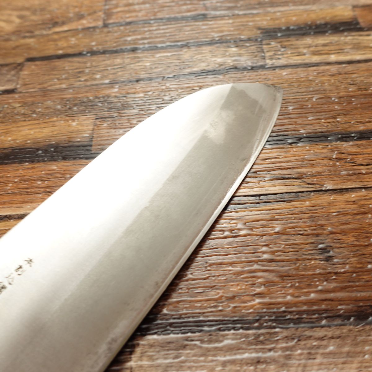 Seki Magoroku Muroya Santoku Knife, Sharpened, All-Purpose Knife, Hon-Warikomi, 3-layered Steel