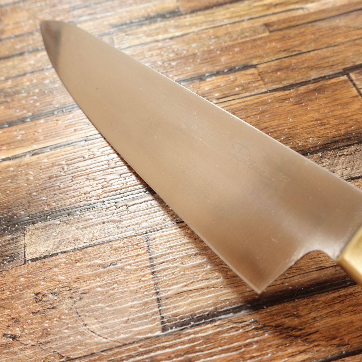 Royal Sealy Proline Gyuto, Chef’s Knife, Sharpened, All-Purpose Knife, INOX Stainless Steel, Brass Handle, Seki City, Gifu