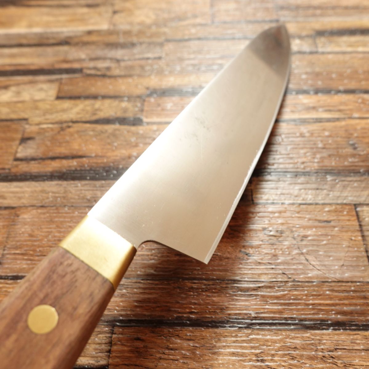 Royal Sealy Proline Gyuto, Chef’s Knife, Sharpened, All-Purpose Knife, INOX Stainless Steel, Brass Handle, Seki City, Gifu