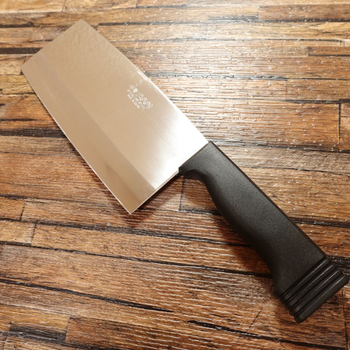 Chuka 2001 Chinese Cleaver, Sharpened, Stainless Steel, Lightly Used, Made in Japan