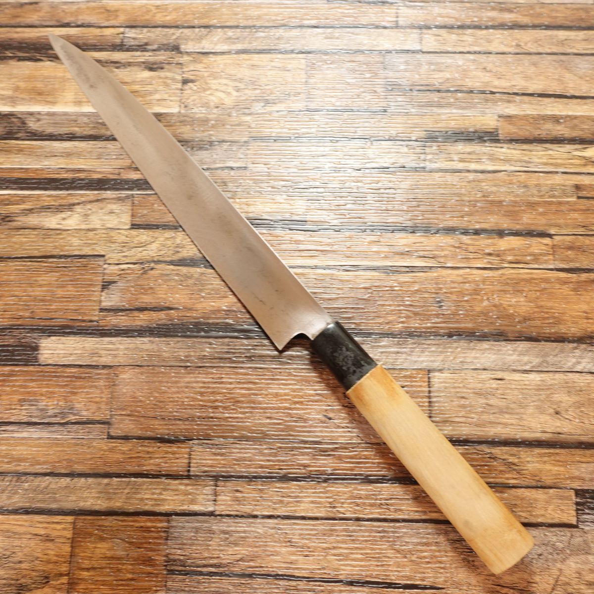 Shusaku Yanagiba Knife, Sharpened, Sashimi Knife, Hagane Steel, Hand-Forged, Special Selection