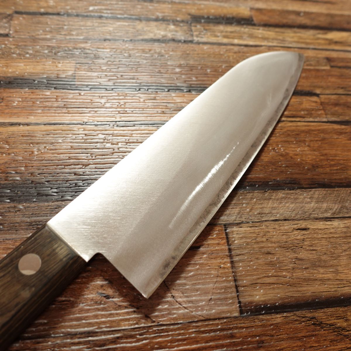 Minamoto Masatomo Santoku Knife, Sharpened, All-Purpose Knife, Hon-Warikomi, 3-layered