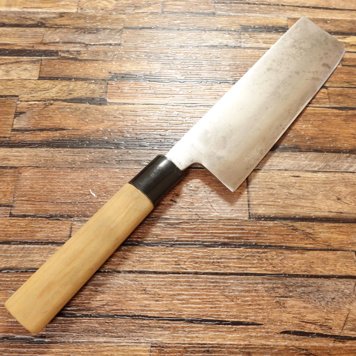 Chuzo Nakiri Knife, Sharpened, Thin Blade, Japanese Steel, Nakiri