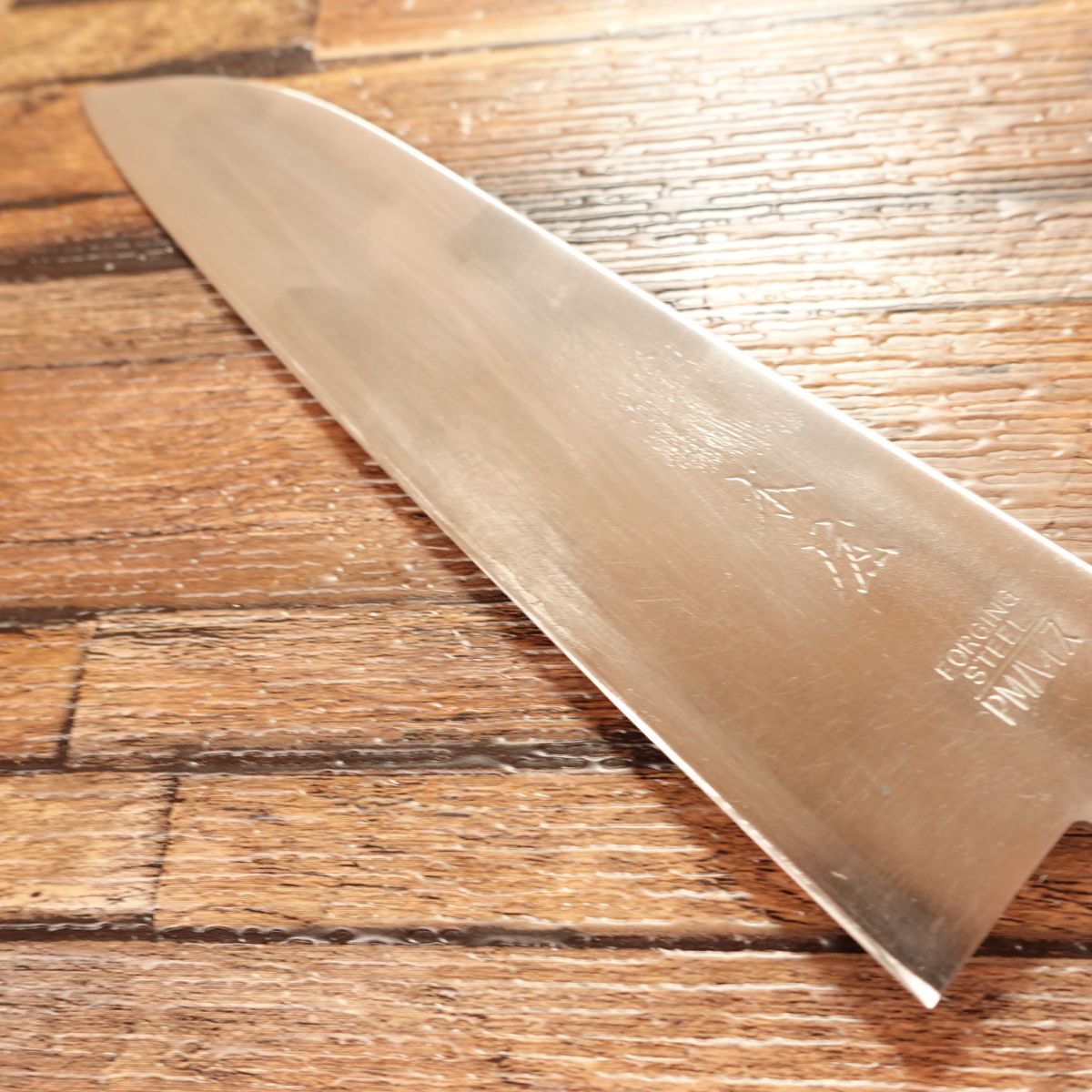 Kiya Santoku Knife, Sharpened, PM High-Speed Steel, Warikomi, All-purpose Knife