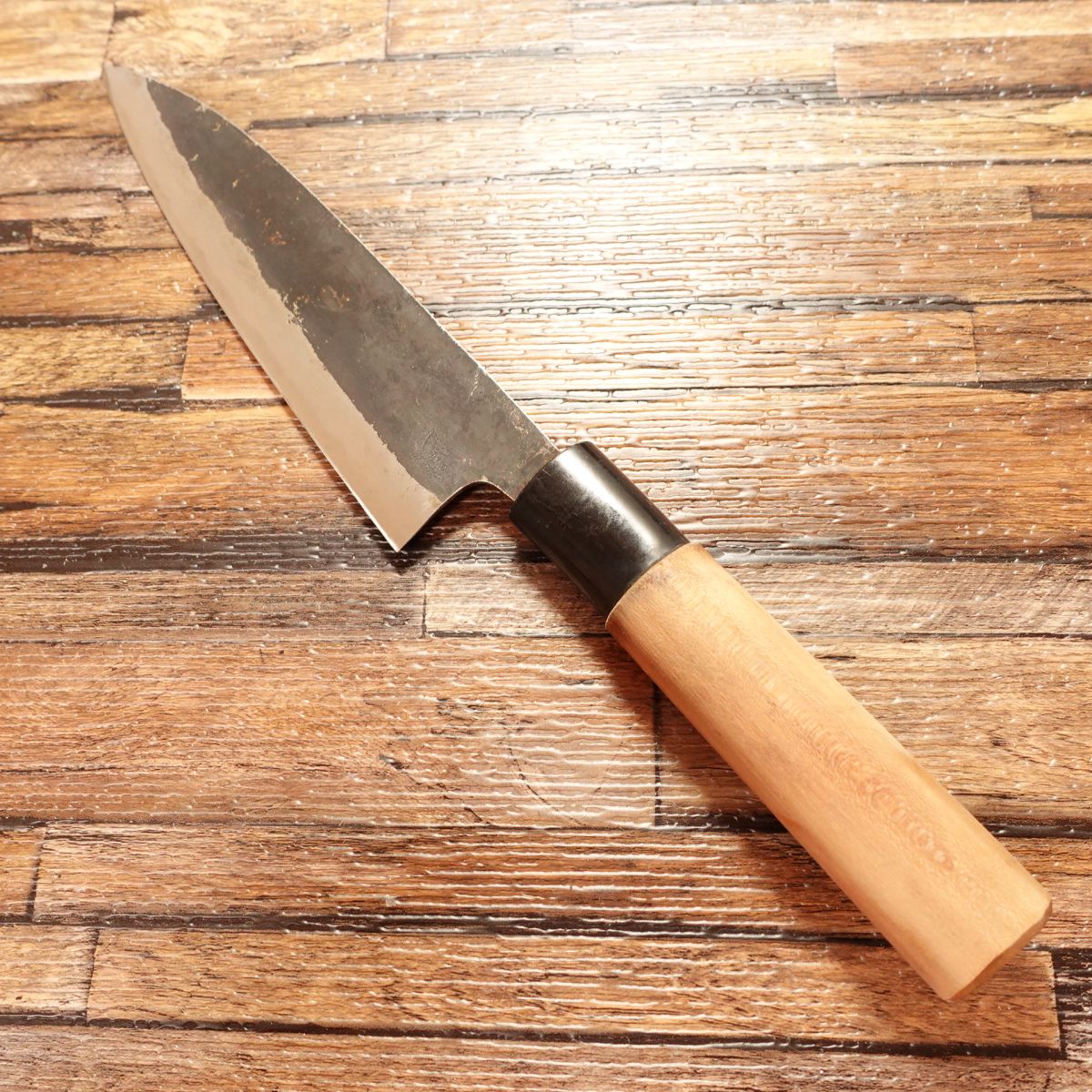 Tanegashima Hontane Santoku Knife, Sharpened, Black Forged, All-purpose Knife, Kagoshima