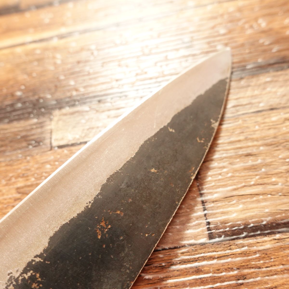 Tanegashima Hontane Santoku Knife, Sharpened, Black Forged, All-purpose Knife, Kagoshima