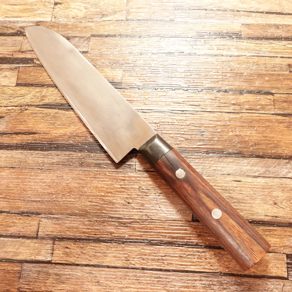 Kogen Saku Santoku Knife, Sharpened, All-purpose Knife, Hagane Hon-Warikomi