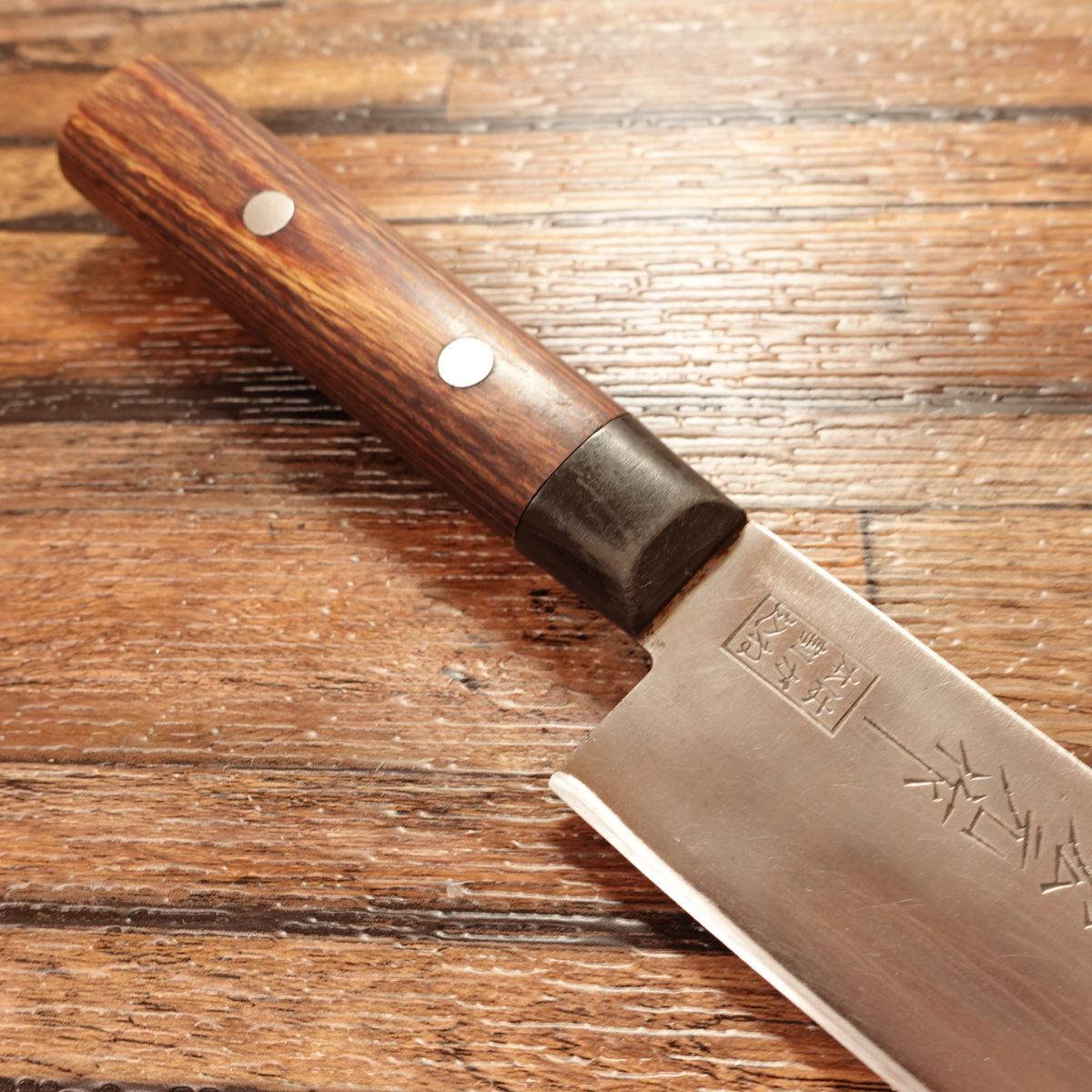 Kogen Saku Santoku Knife, Sharpened, All-purpose Knife, Hagane Hon-Warikomi