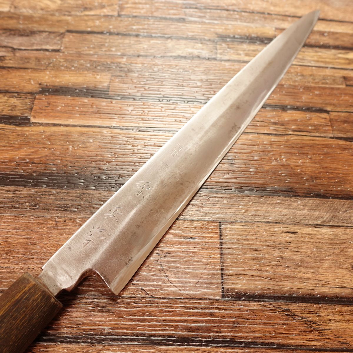 Minamoto Masafusa Yanagiba Knife, Sharpened, Sashimi Knife, Water Buffalo Horn Handle, Steel