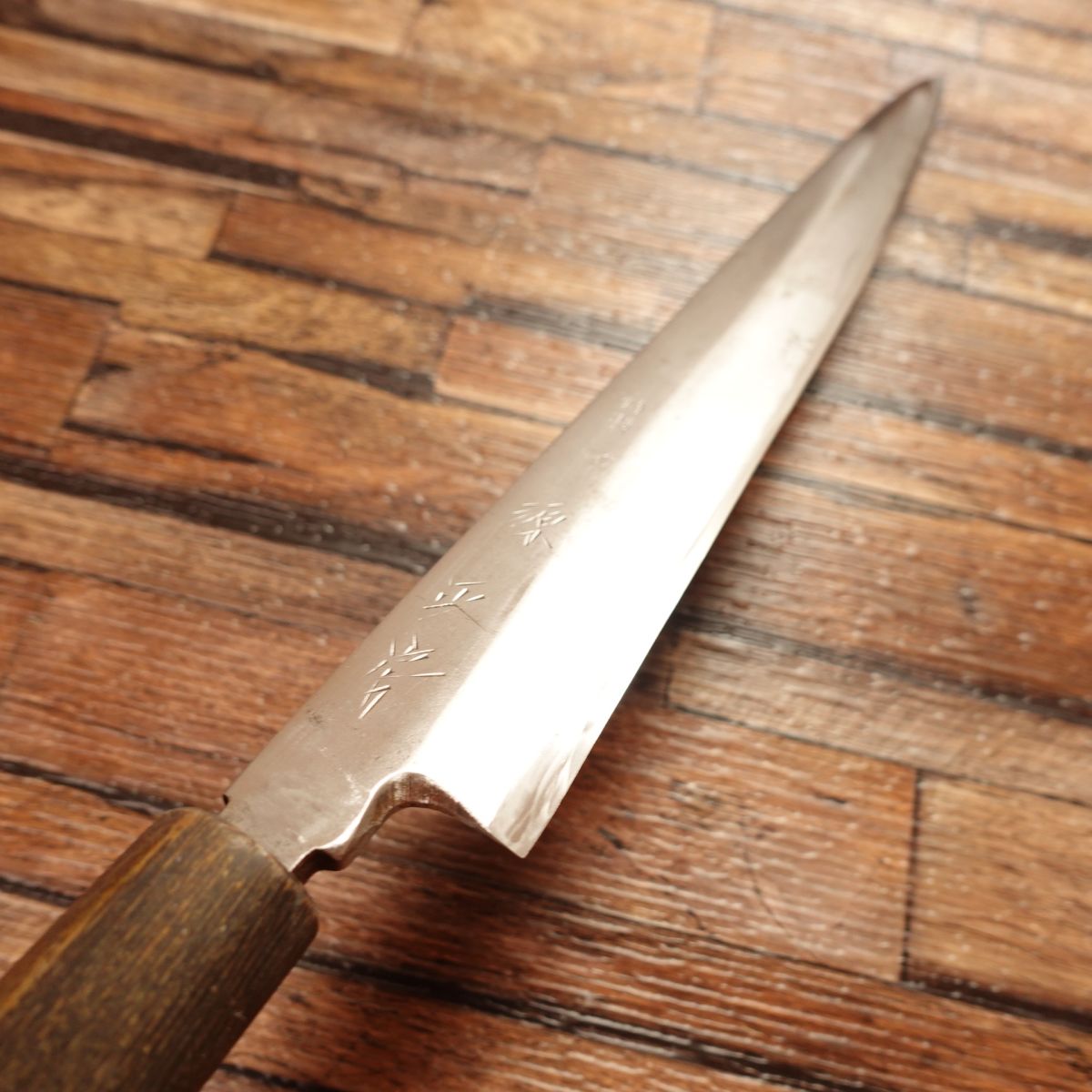 Minamoto Masafusa Yanagiba Knife, Sharpened, Sashimi Knife, Water Buffalo Horn Handle, Steel