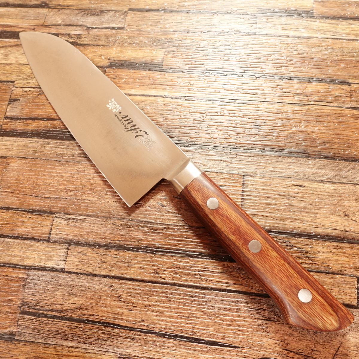 Masahiro Santoku Knife, Sharpened, All-purpose Knife, Masahiro 60 my;7, Minimal Signs of Use