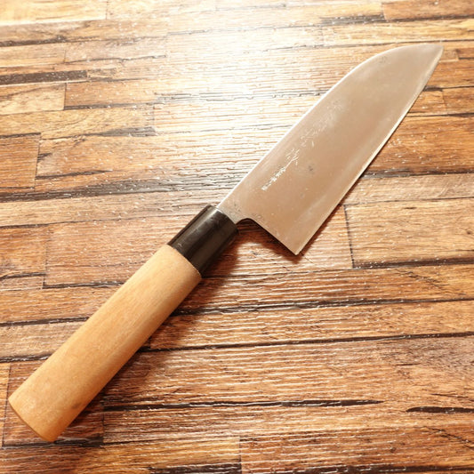 Miki Special Grade Wa-Santoku Knife, Sharpened, All-Purpose Knife, Yasuki Steel Aogami