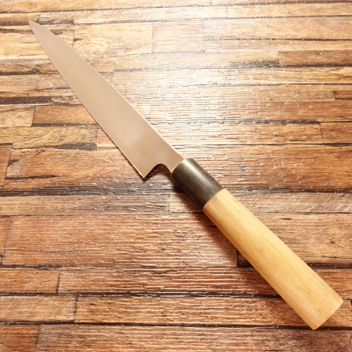 Sakai Takayuki Yanagiba Knife, Sharpened, Stainless Steel, Buffalo Horn Handle, Sashimi Knife, Single Bevel