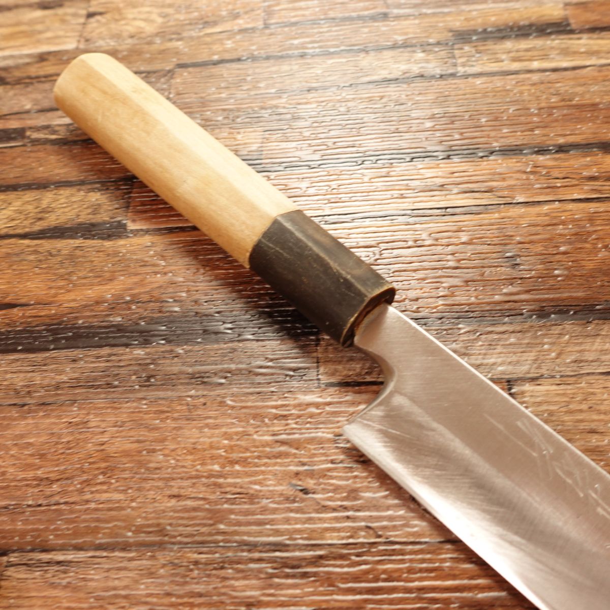 Sakai Takayuki Yanagiba Knife, Sharpened, Stainless Steel, Buffalo Horn Handle, Sashimi Knife, Single Bevel