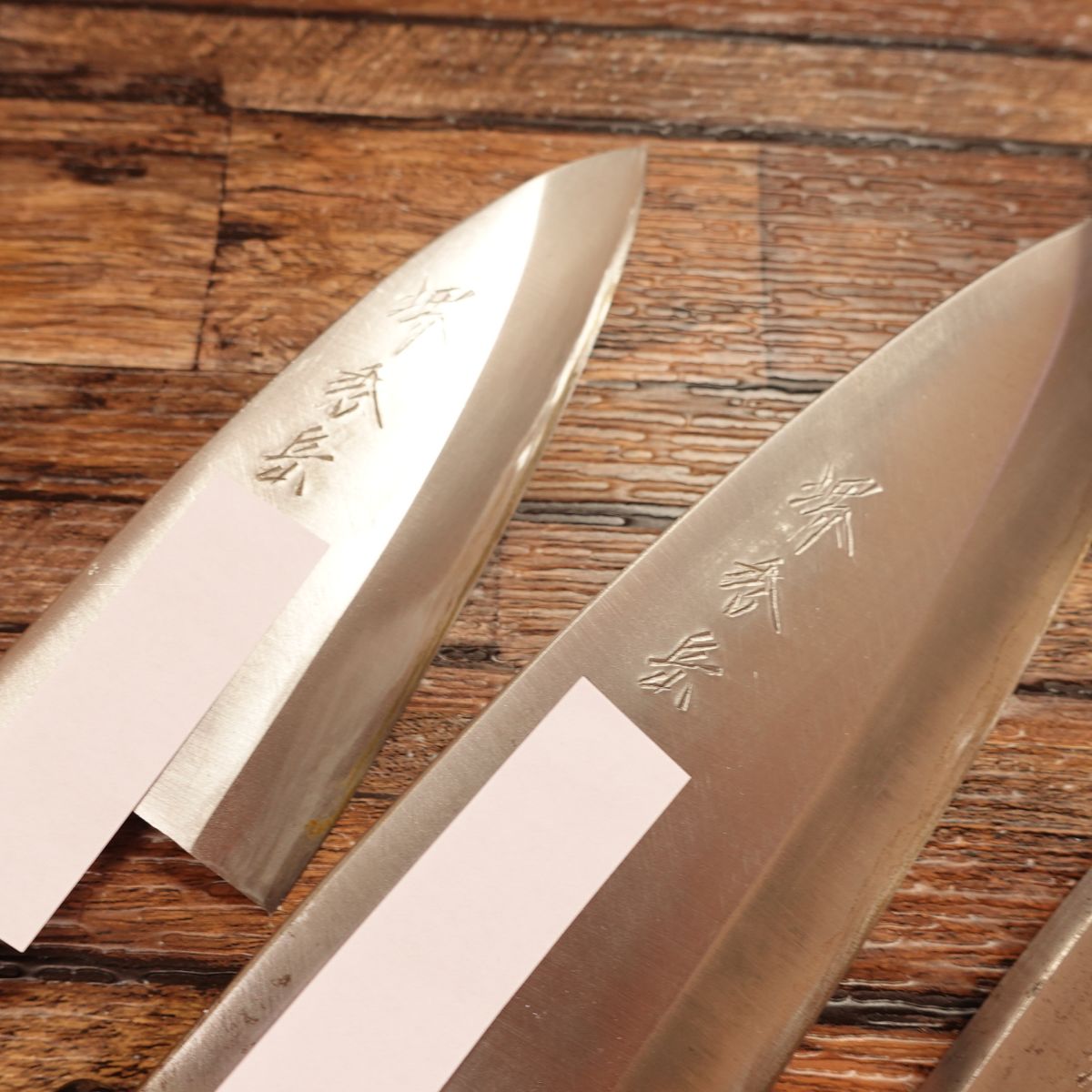 Sakai Shugaku 6-piece Set, Sharpened, Yanagiba, Deba, Usuba, Aji-kiri, Boxed, Name Engraved