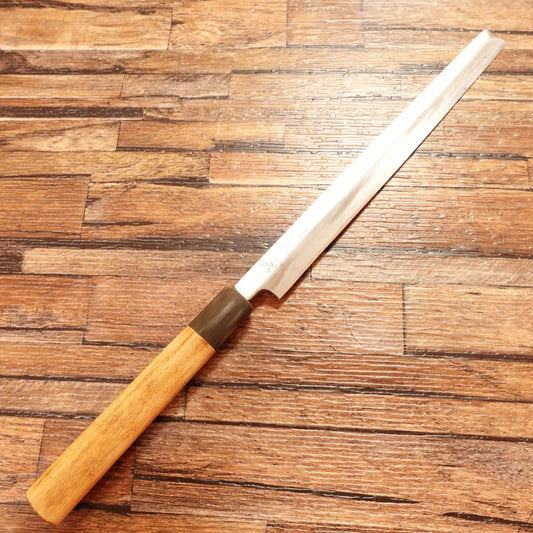 Kiya Tako-hiki Knife, Sharpened, Sashimi Knife, Idzutsuki Kiya, Water Buffalo Horn Handle