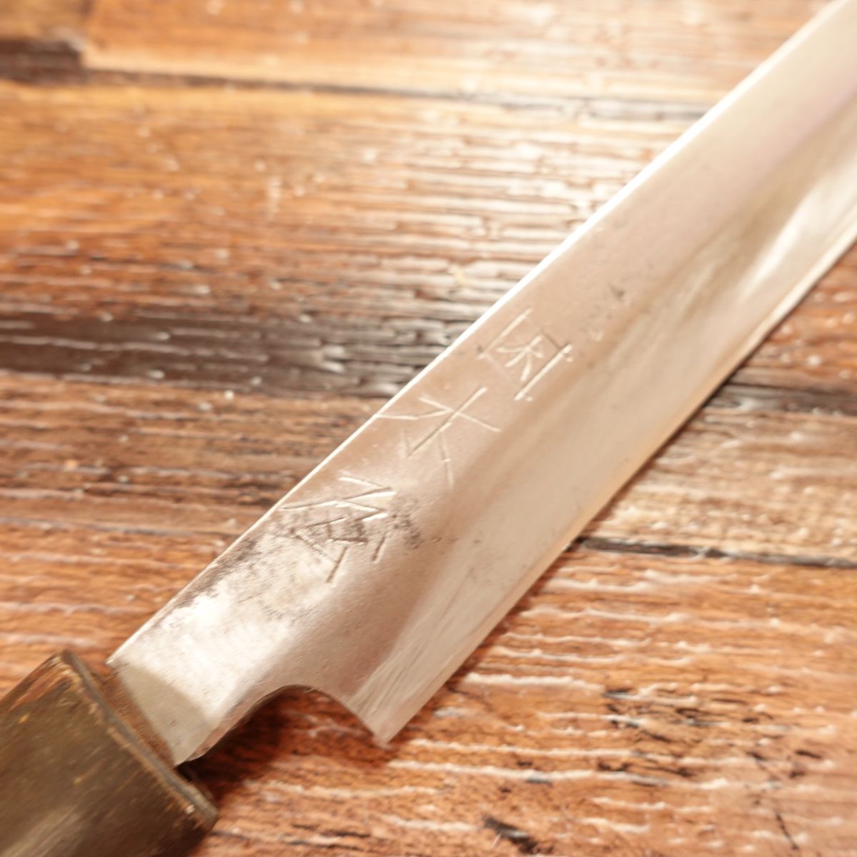 Kiya Tako-hiki Knife, Sharpened, Sashimi Knife, Idzutsuki Kiya, Water Buffalo Horn Handle